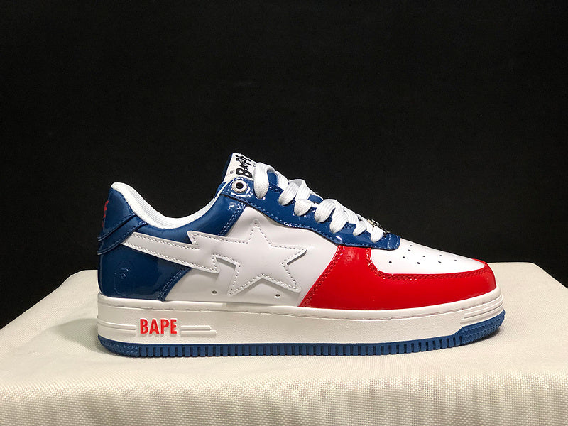 BAPE STA Low Sneakers – Red/White/Blue